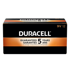 Duracell Coppertop 9 Volt Alkaline Batteries