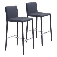 Zuo Modern Confidence Counter Chairs Black