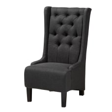 Baxton Studio 9521 Accent Chair Charcoal