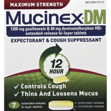Mucinex DM Cough Tablets For Cough