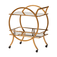 Baxton Studio Arsene 2 Tier Mobile