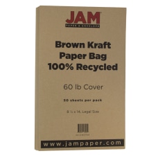 JAM Paper Legal Card Stock Brown