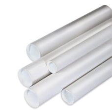 Partners Brand White Mailing Tubes With