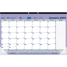 Brownline Monthly Desk Calendar 17 34