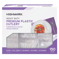 Highmark Heavy Duty Plastic Cutlery Premium