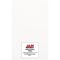 JAM Paper Vellum Bristol Card Stock