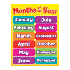 Scholastic Months Of The Year Chart