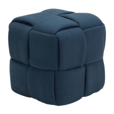 Zuo Modern Checks Stool Navy