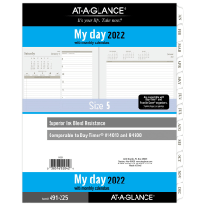 AT A GLANCE Daily Planner Calendar