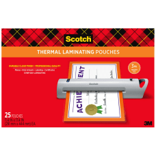 Scotch Thermal Laminating Pouches 25 Laminating