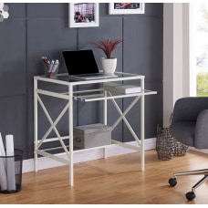 Southern Enterprises Elvan Metal Glass Desk