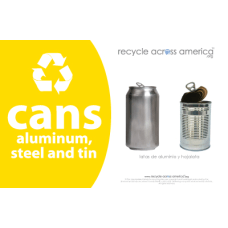 Recycle Across America Aluminum METAL 5585