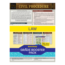 QuickStudy Grade Booster Pack Law