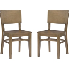 Linon Hinmon Side Chairs Natural Set