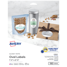 Avery Printable Blank Labels 22804 Oval