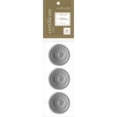 Southworth AwardCertificate Seals Silver Pack Of