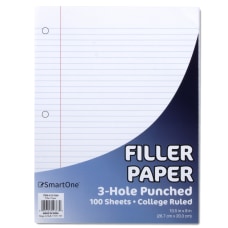 Trailmaker Filler Paper College Ruled White