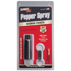 SABRE Pepper Spray Key Chain Black