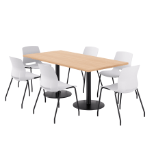 KFI Studios Proof Rectangle Pedestal Table