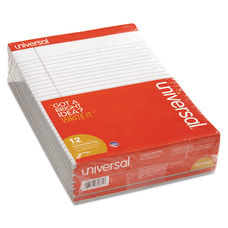 Universal Color Perforated Notepads 8 12
