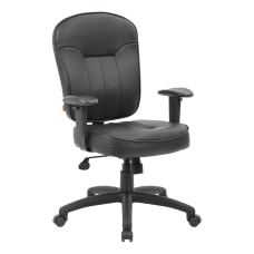 Boss Office Products Bonded Leather Mid