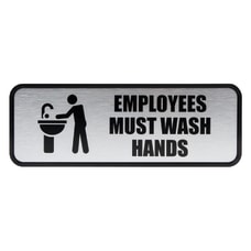 Cosco Brushed Metal Employees Must Wash
