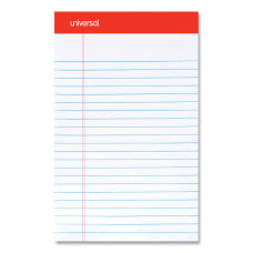 Universal Perforated Ruled Writing Pads Narrow