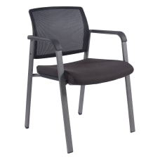 Lorell Mesh Stackable Guest Chair Black