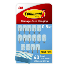 Command Small Clear Wire Hooks Damage