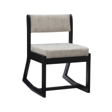 Linon Carson Sled Base Chair NaturalBlack