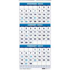 SKILCRAFT Calendar Monthly 3 Month Single