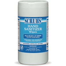 SCRUBS Hand Sanitizer Wipes Blue White