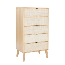 Powell Carling 5 Drawer Cane Bedroom