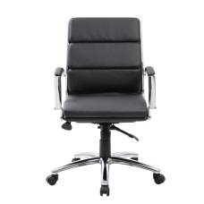 Boss Office Products CaressoftPlus Mid Back