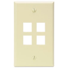 Leviton QuickPort Wall mount plate ivory
