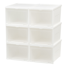 IRIS Stacking Womens Shoe Storage Containers