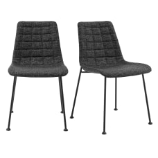 Eurostyle Elma Side Chairs BlackBlack Set
