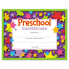 TREND Colorful Classic Preschool Certificates 8
