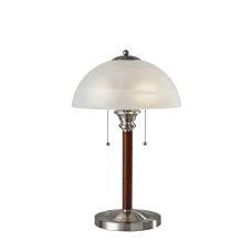 Adesso Lexington Table Lamp Satin SteelFrosted
