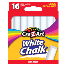 60 Pieces 3/8" x 3-1/4" Pacon Blackboard Chalk White 