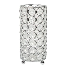 Elegant Designs Ellipse Crystal Decorative Vase