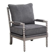 Office Star Abbott Chair CharcoalBrushed Gray