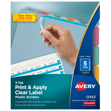 Avery Print Apply Clear Label Translucent