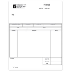 Custom Laser Service Invoice For One