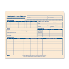 TOPS Employee Record Master File Jackets