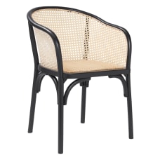Eurostyle Elsy Arm Chair NaturalBlack