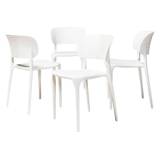 Baxton Studio Rae Dining Chairs White