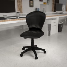 Flash Furniture Plastic Low Back Swivel