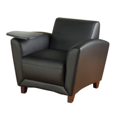 Lorell Accession Bonded Leather Reception Chair