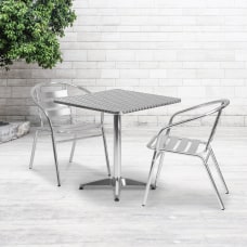 Flash Furniture Square Aluminum IndoorOutdoor Table